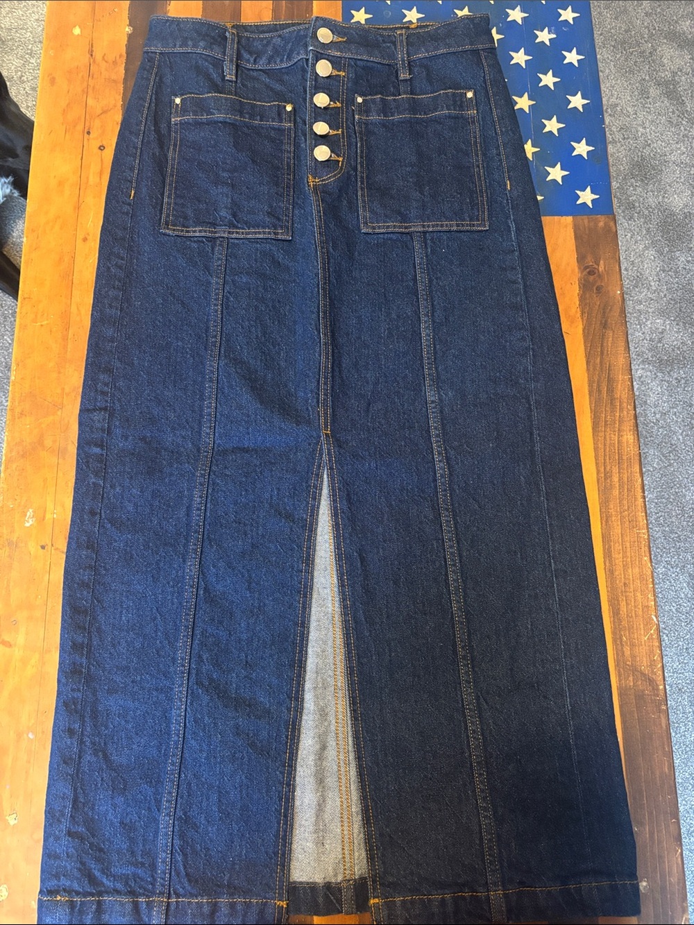 Loft denim skirt